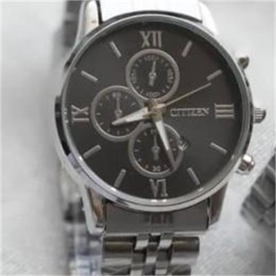 ساعت سیتیزن بند استیل نقره ای صفحه مشکی زنانه - کد 329