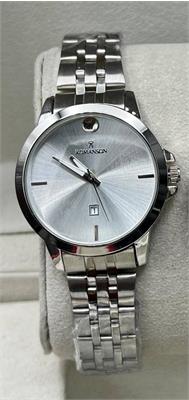 ساعت زنانه رومانسون بندنقره ای صفحه سفید - کد 347