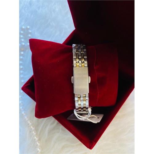 ساعت ORIENT بنداستیل زنانه دورنگ صفحه مشکی 829