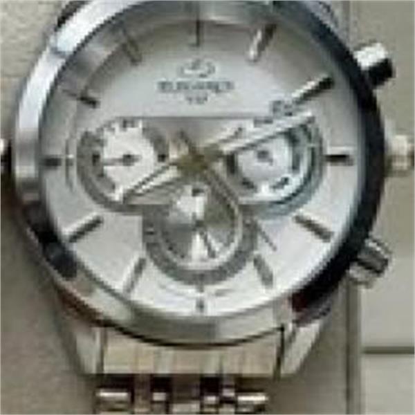 ساعت الگانس بند استیل نقره ای صفحه سفید زنانه - کد 245