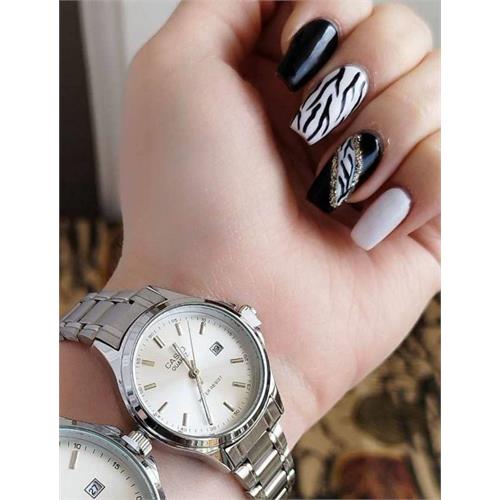 ساعت کاسیو زنانه نقره ای صفحه سفید