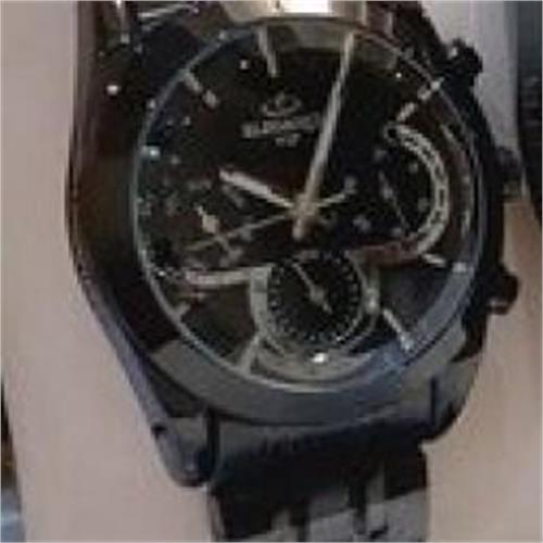 ساعت الگانس بند استیل مشکی صفحه مشکی زنانه - کد 248