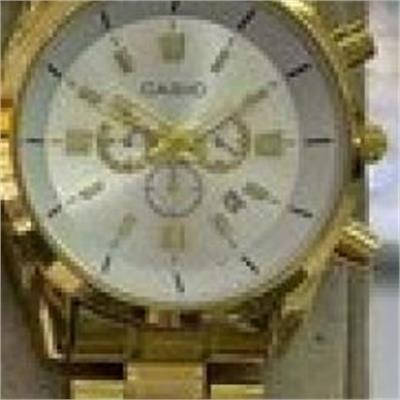 ساعت کاسیو بند استیل طلایی صفحه سفید زنانه - کد 193
