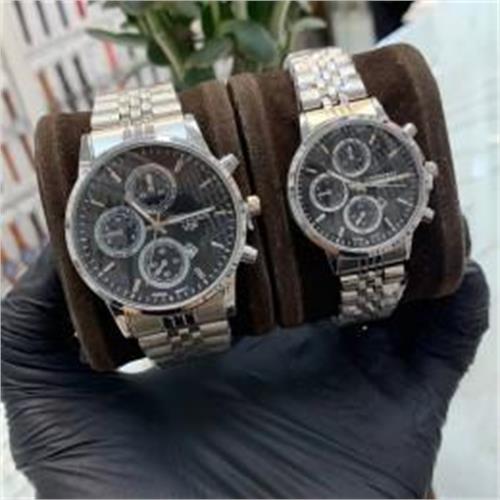 ساعت ست سیتیزن بندنقره ای صفحه مشکی - کد 294