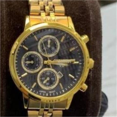 ساعت سیتیزن بندطلایی صفحه مشکی زنانه - کد 290