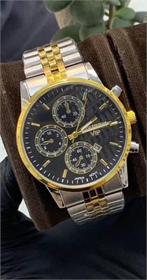 ساعت سیتیزن بند استیل 2 رنگ طلایی صفحه مشکی مردانه - کد 277