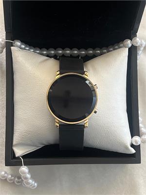 ساعت زنانه بند ژله ای LED مشکی- کد 627