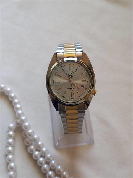 ساعت مردانه سیکو دو رنگ صفحه سفید